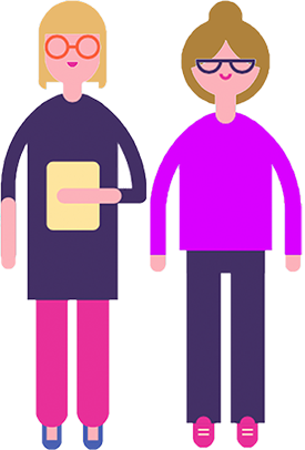 Pam and Anne